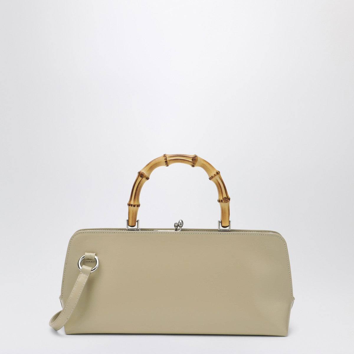 Jil Sander Small Goji Bamboo bag in almond colour