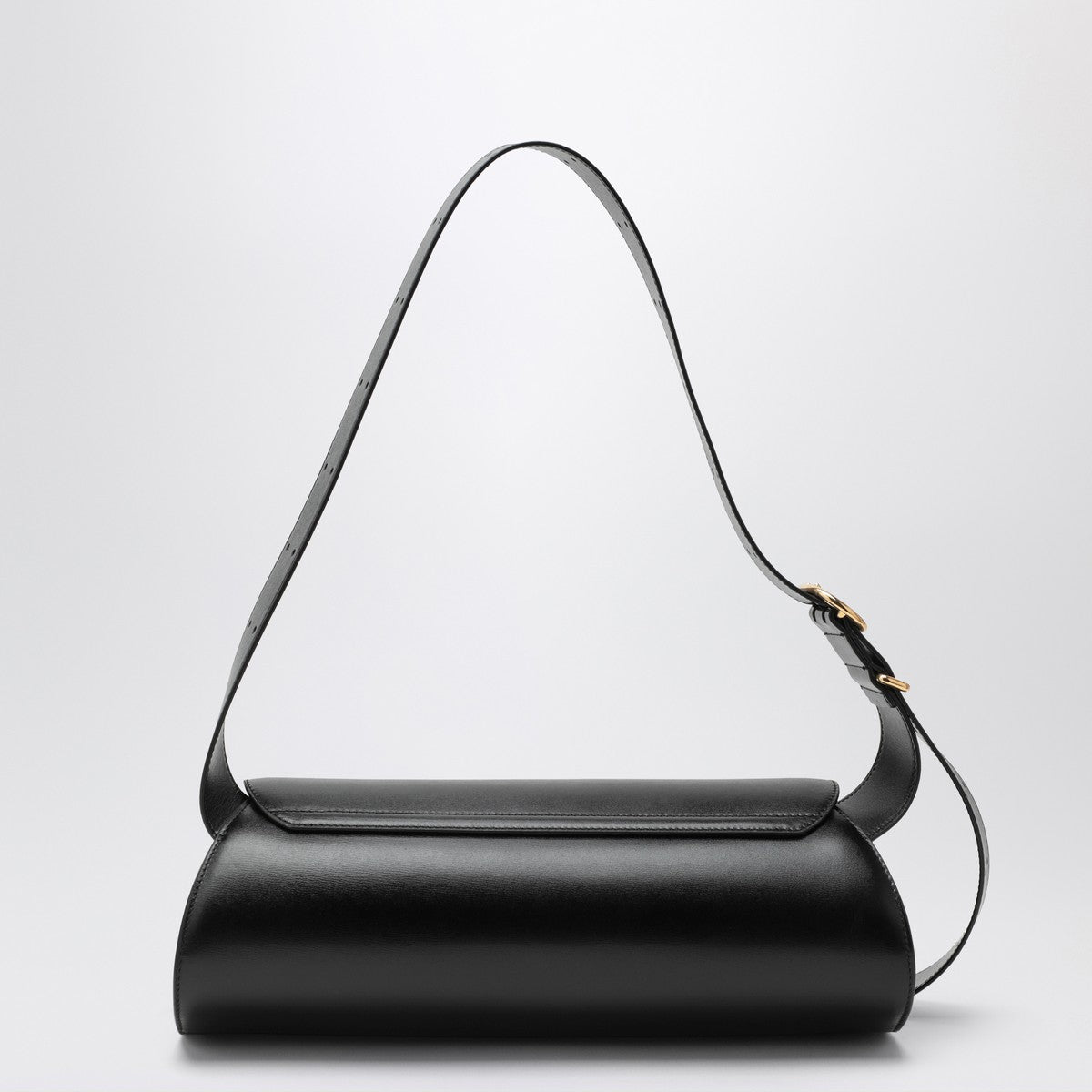Jil Sander Large Cannolo shoulder bag in black