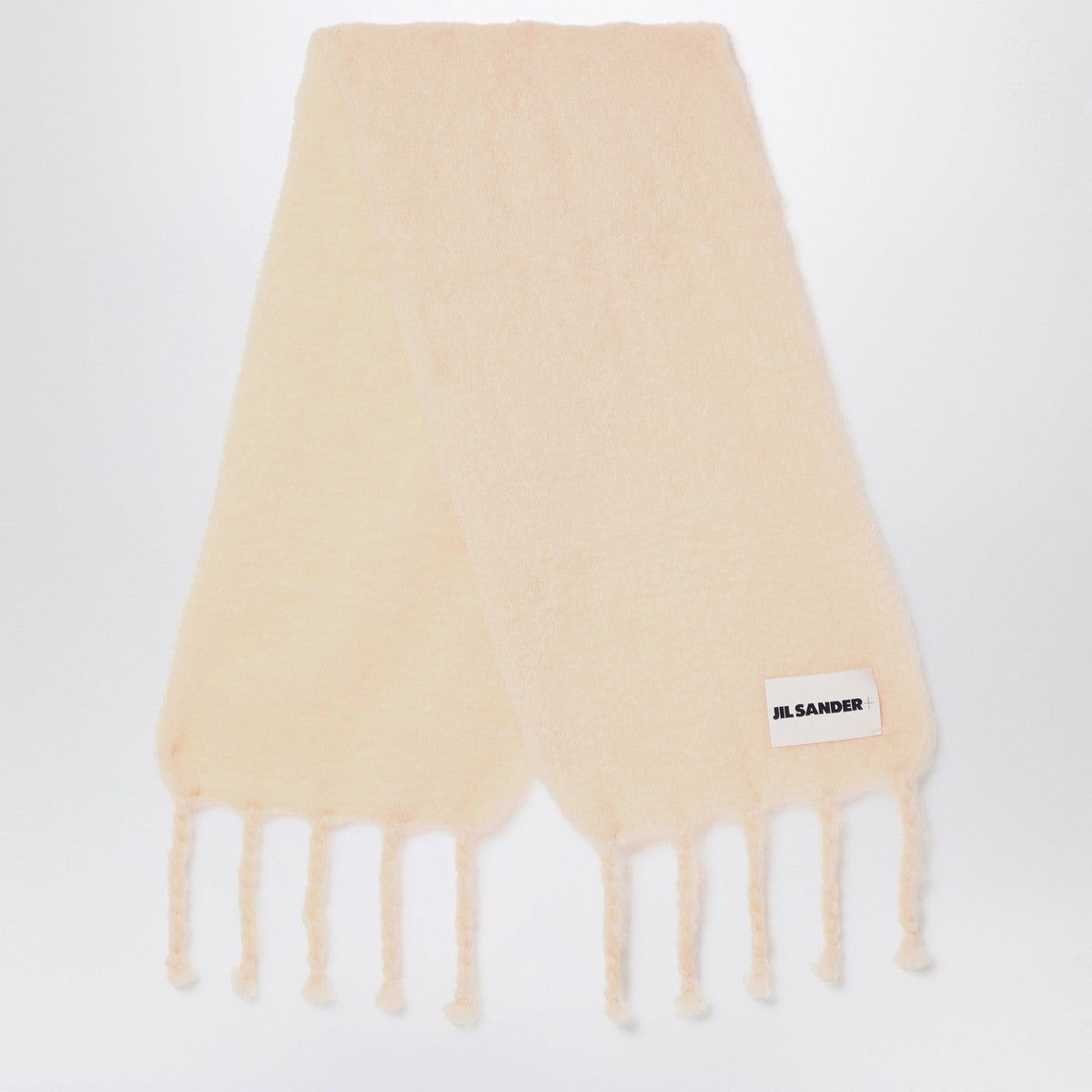 Jil Sander Pale pink mohair blend scarf