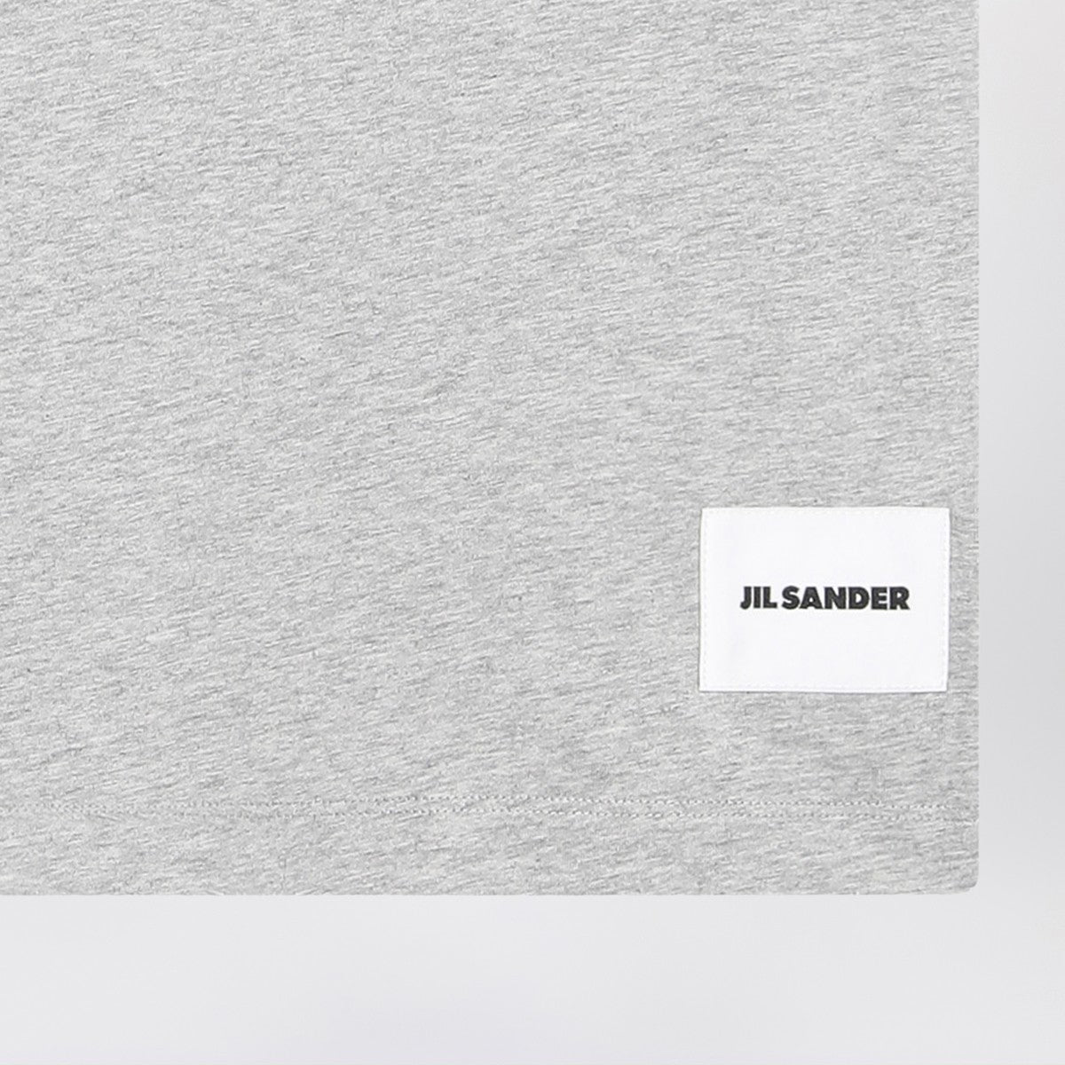 Jil Sander Set of three cotton T-shirts with logo patch