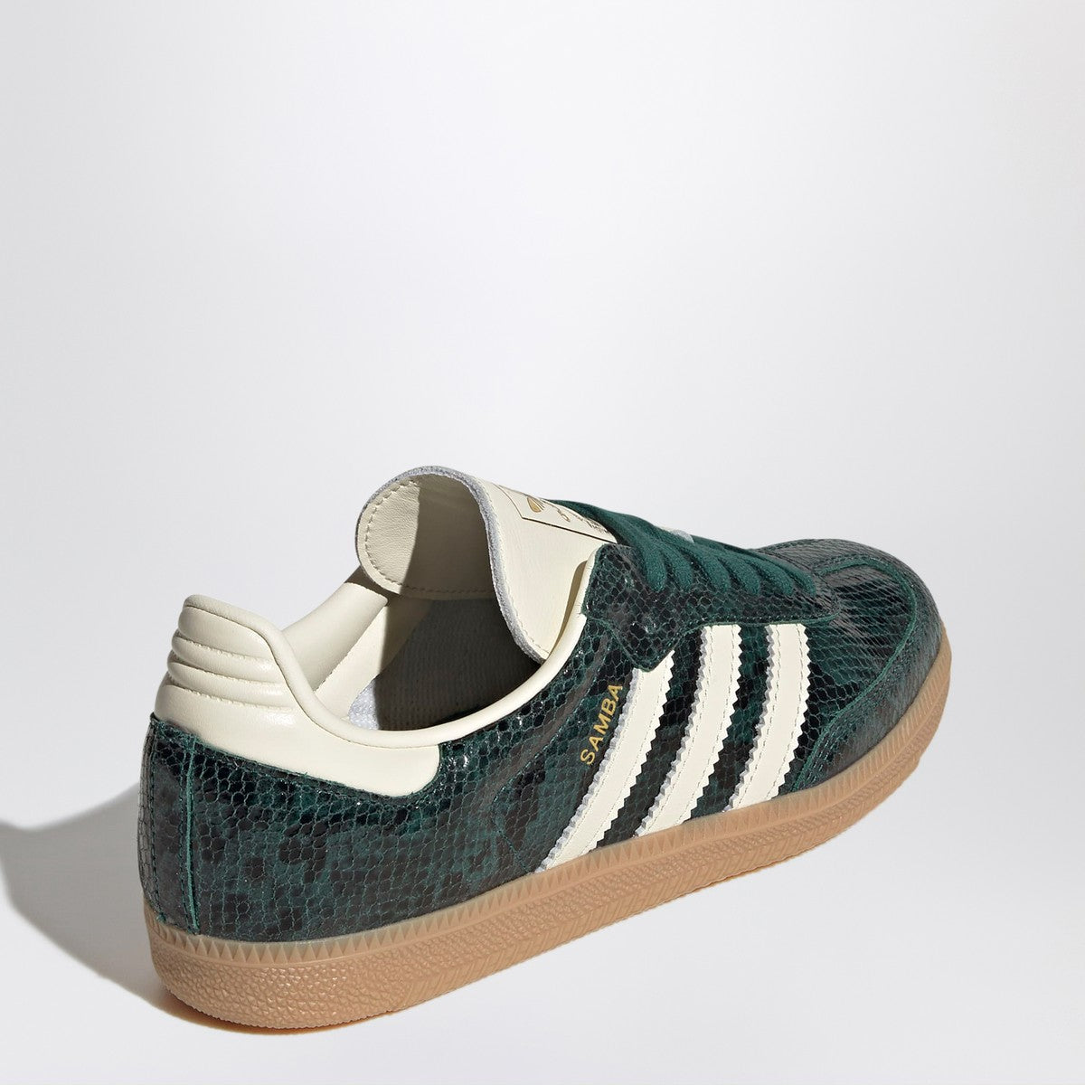 adidas Originals Samba OG sneakers green with snake print