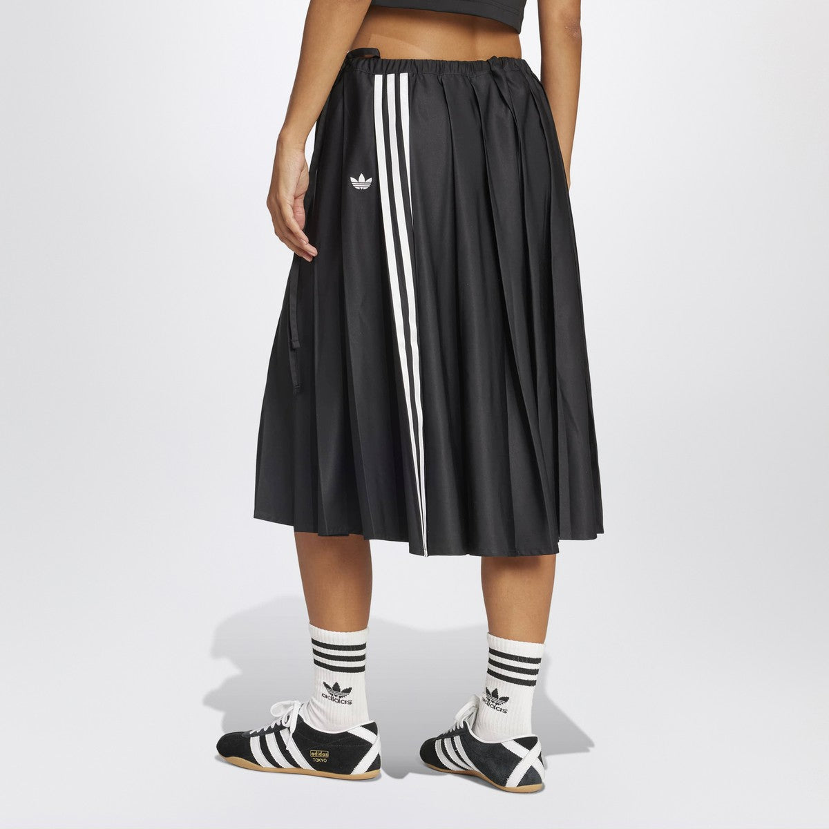adidas Originals Midi pleated skirt black