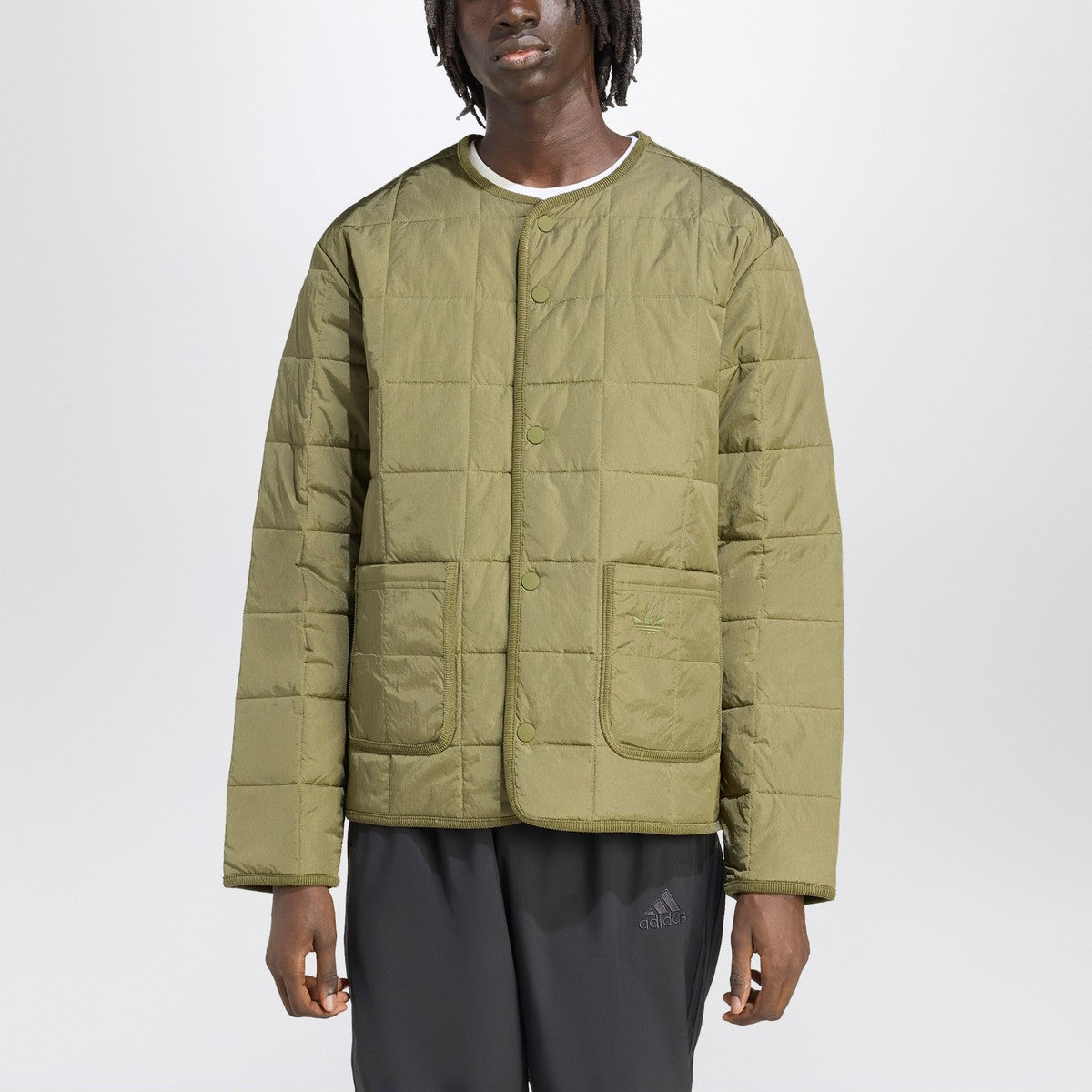 adidas Originals Green quilted jacket