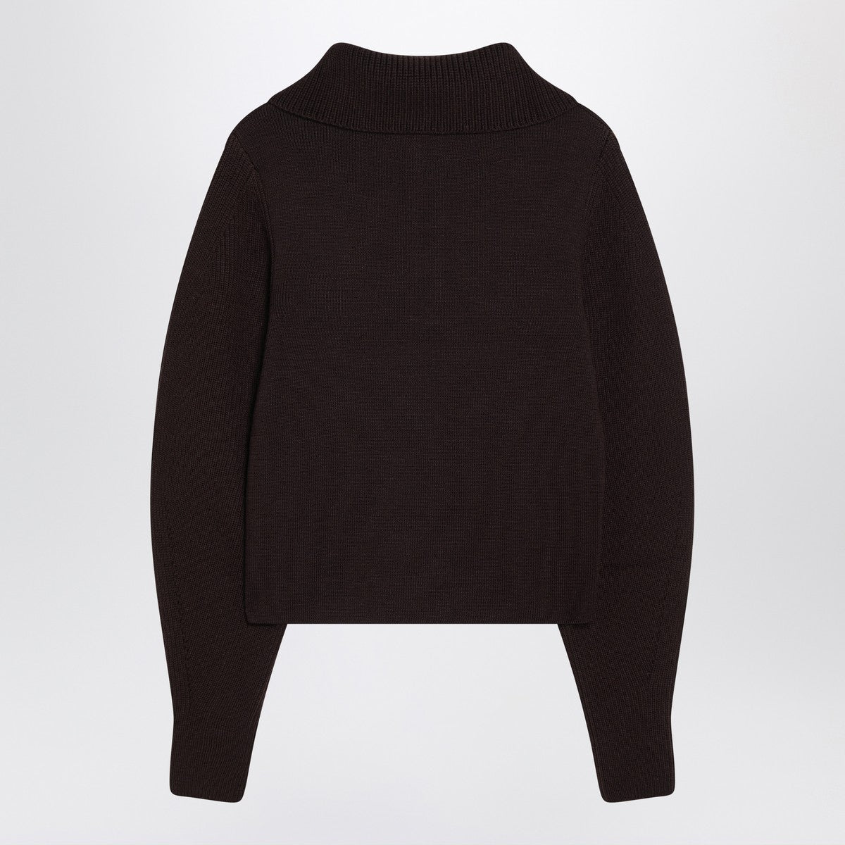 LEMAIRE Eggplant zip-up sweater