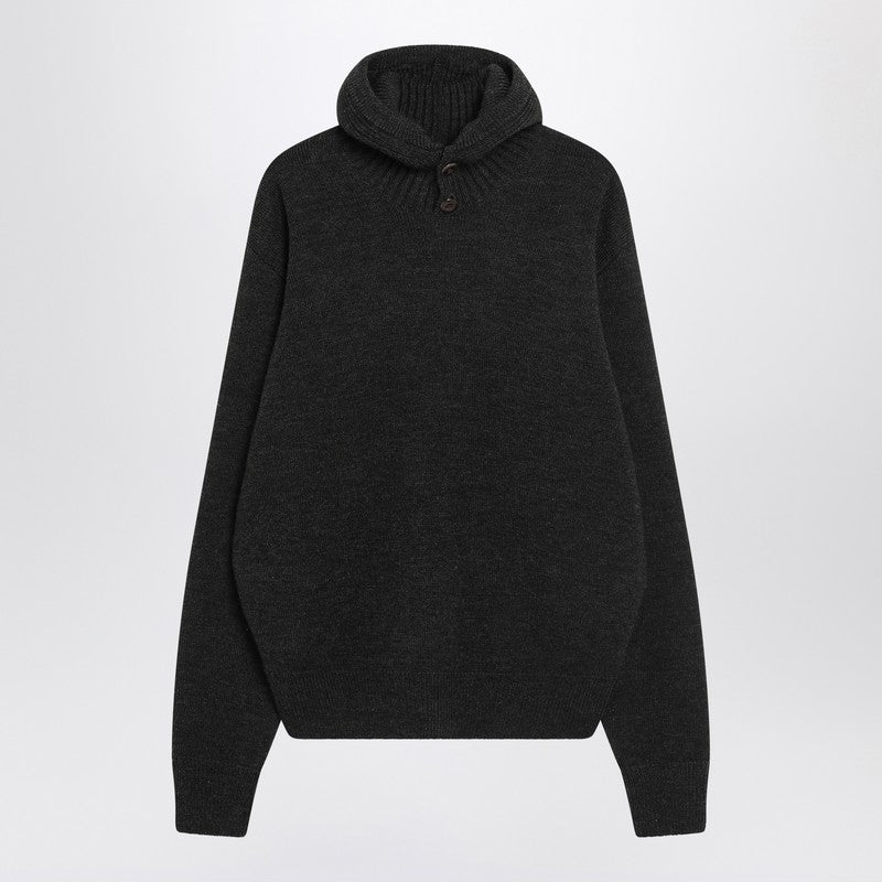 LEMAIRE Brown hooded sweater