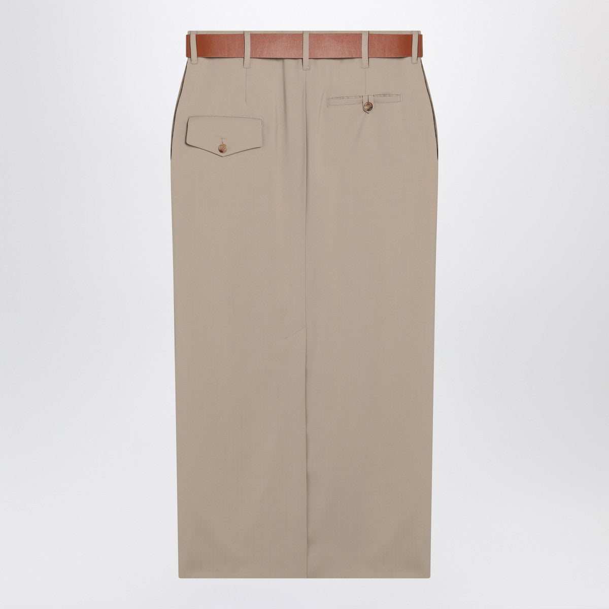 Moschino Jupe with beige wool skirt