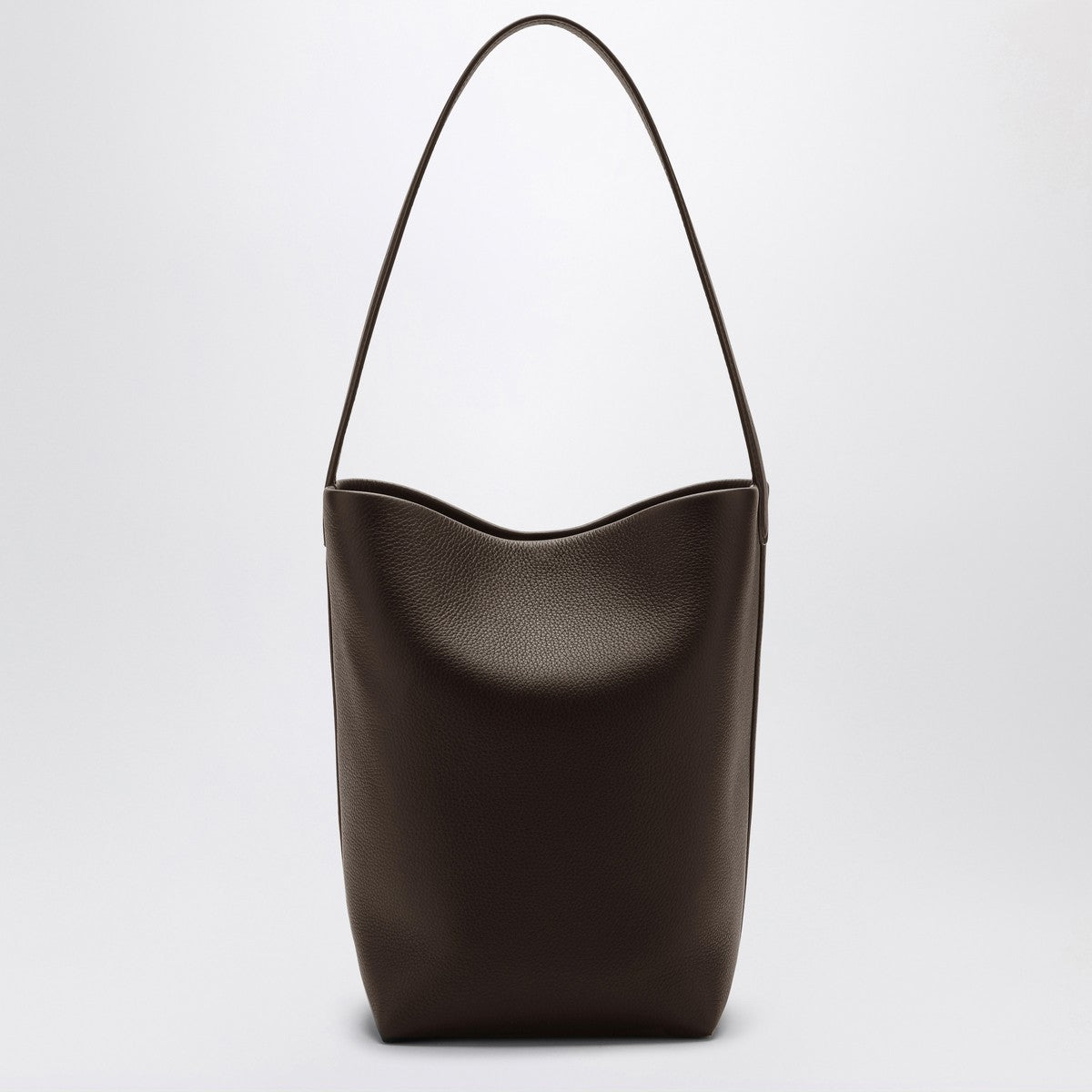 The Row Medium N/S Park dark brown tote bag