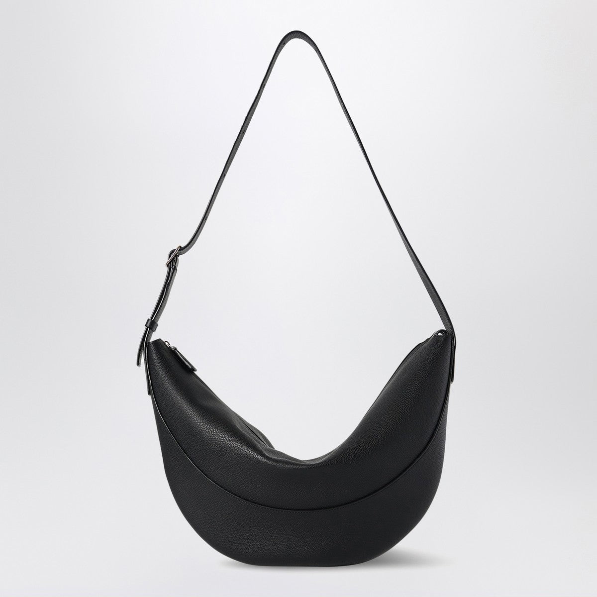 The Row Black leather Jouve bag