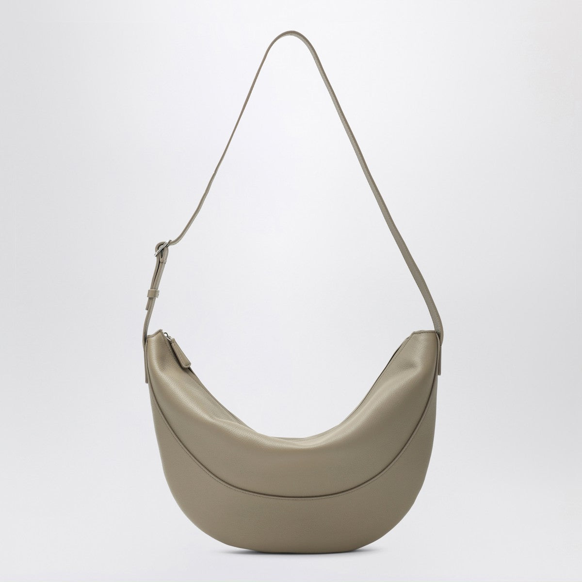 The Row Jouve beige leather bag