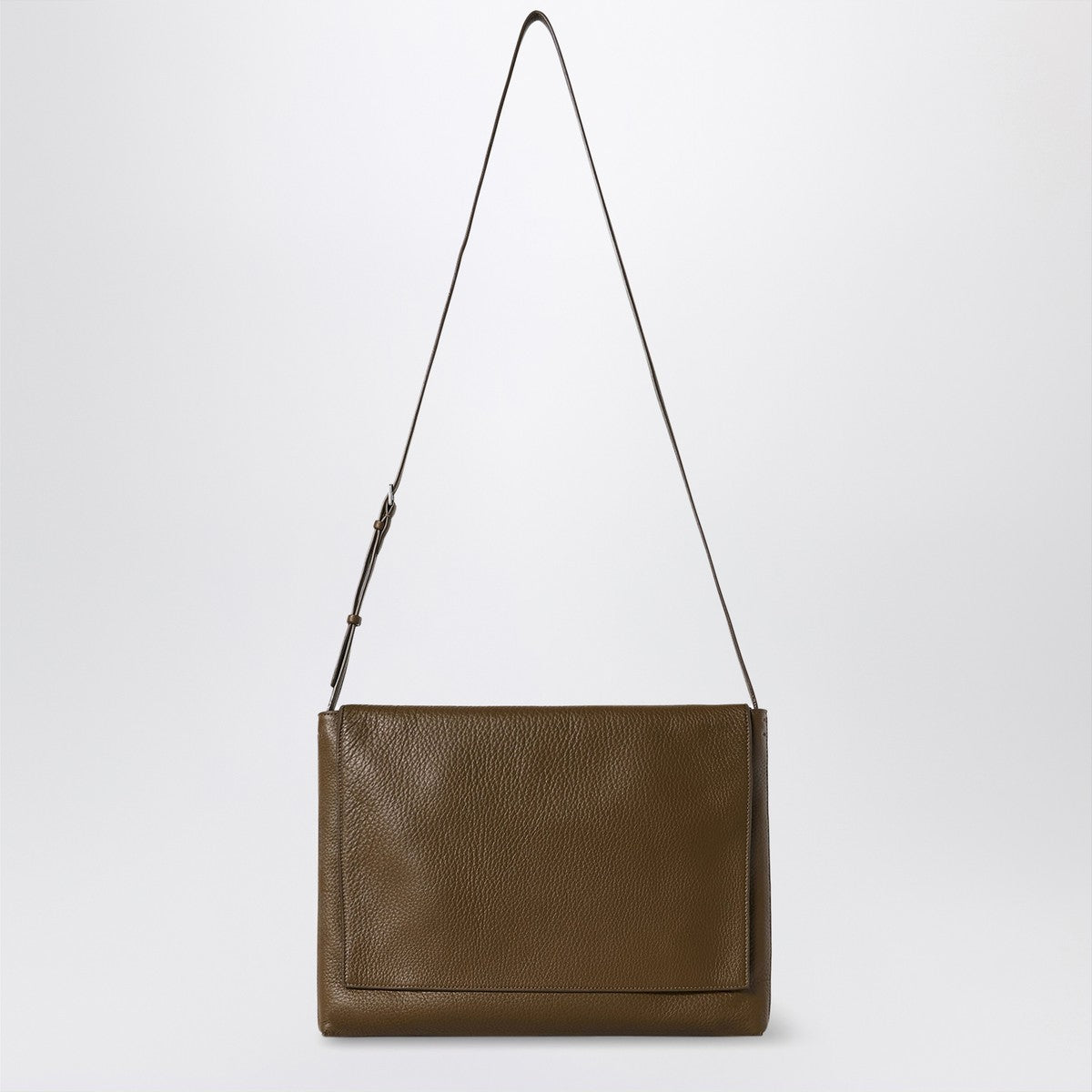 The Row Blue leather messenger bag Nan