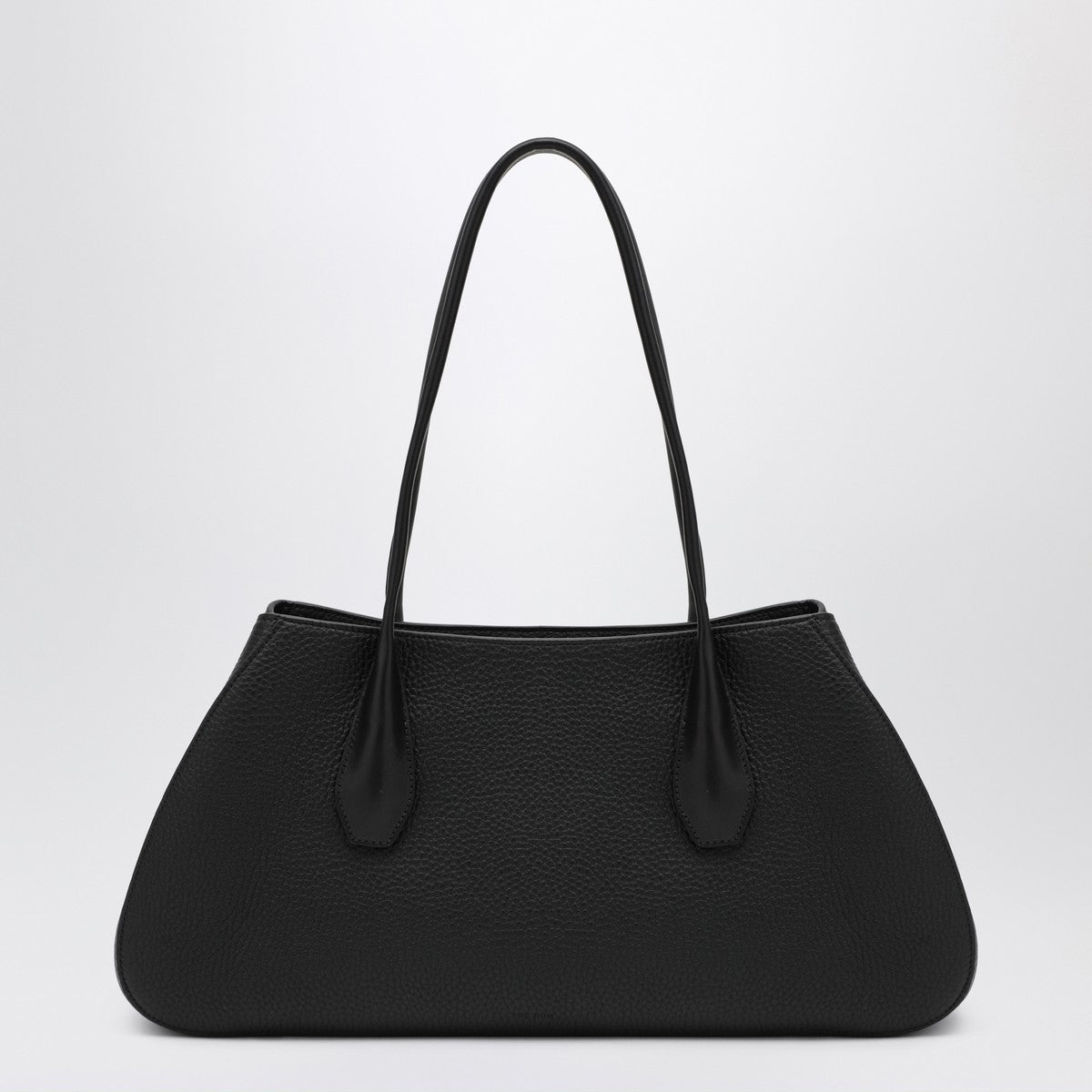 The Row Black Alger shoulder bag in leather
